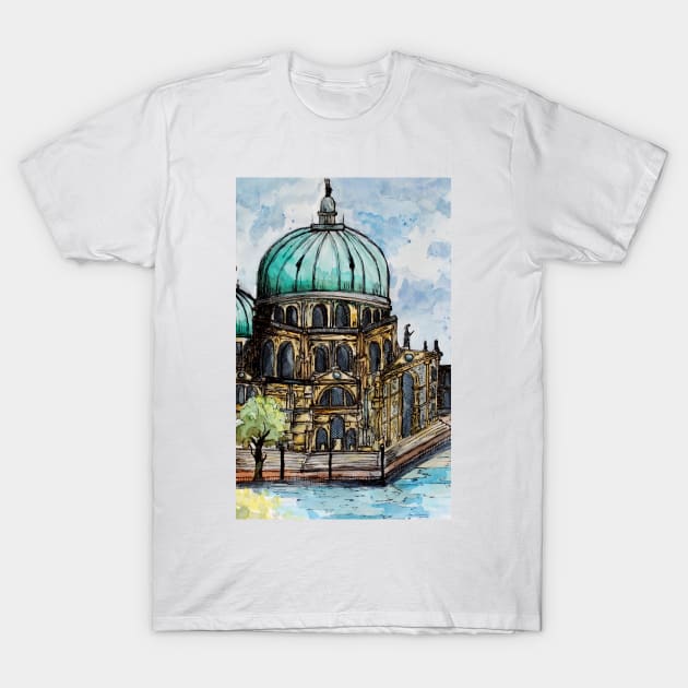 Riverside Cathedral T-Shirt by ZeichenbloQ